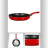 Poêle 28 cm essentielle rouge induction