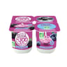Les 300 Laitiers bio yaourt brassé panaché 2 mûres 2 myrtilles 4x125g