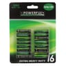 Piles AAA salines 1.5v x16