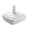 Pied de parasol plastique carre blanc pour tige diam 18 à 33mm