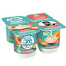 Les 300 laitiers bio yaourt brassé panaché 2 abricot 2 pêche 4x125g
