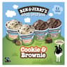 Ben & jerry's mini pot the cookie & brownie cool-lection 4x100ml 288g