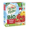 Pom'Potes compotes gourdes bio pomme fraise 4x90g