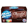 Mont Blanc crème dessert coupelles chocolat extra noir 4x125g - 500g