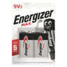 Energizer 2 piles Max 9v