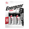 Energizer piles alcalines max c/lr14,pack de 2