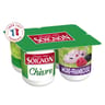 Soignon yaourt brassé au lait entier de chèvre sucré aux mûres et aux framboises 4x125 g