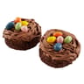 Nids de Pâques individuels au chocolat X2