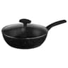 Sauteuse aluminium forgé diamètre 28 cm  + couvercle "caractère"