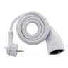 Zenitech prolongateur fiche plate 3x1.5mm 16A+t 3m blanc