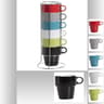 Lot de 6 mugs sur support