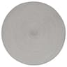 Set de table tressé rond gris claire