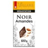Villars tablette noir amandes caramélisées 100g