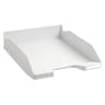 Exacompta corbeille a courrier pp translucide bleu royal punchy