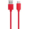 Wow câble charge et synchronisation USB C rouge 3A 1M WOWCBLAC1MR