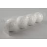 Boite de 4 boules "paillettées argent" diam 8cm