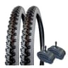 Lot de 2 pneus + 2 chambres à air 24"