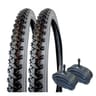 Lot de 2 pneus + 2 chambres à air 26"