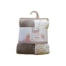 Drap housse jersey 60x120cm taupe/étoiles x2 Socobaby