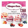 Haagen dazs 4 mini pots fruit collection 380ml 326g