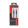 Apm cordon jack 3.5mm stéréo plat mâle/mâle noir 2m 418019