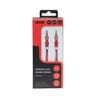 Apm cordon jack 3.5mm stéréo plat mâle/mâle rouge 2m 418020