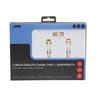 Apm cordon satellite fiche "f" male/male blanc 10m + adaptateur