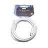Apm cordon tv m/m 9.52mm blanc 2m clips 408017