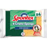 Gratte-éponge stop-graisse + x4