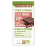 Ethiquable chocolat noir 70% café bio 100g