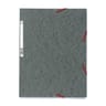 Exacompta chemise a elastiques 3 rabats 240x320 carte lustree gris