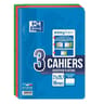 Oxford 3 cahiers easybook agrafes 21x29.7cm 96pages seyes assortis