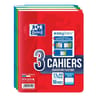 Oxford 3 cahier easybook agrafes 17x22 96p 90g seyes assorti