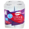 Cora essuie-tout ultra absorbant blanc x4