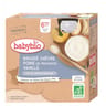 Babybio gourde brassé chèvre poire de provence vanille 4x85g dès 6 mois
