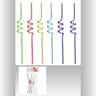 Pailles tourbillons x6