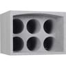 Eda casier 6 bouteilles gris