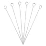 6 brochettes chrom. 35cm