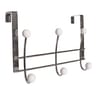 Patères de porte  6 têtes - Métal