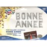 Pack ballon alu argent 36cm bonne annee