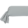 Taie de traversin 85x185 "uni 57 fils gris perle"