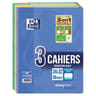 Oxford lot de 3 cahiers easybook kraft 24x32 90g seyes