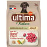 Ultima nature croquettes chien medium maxi boeuf  3kg