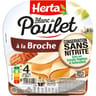 Herta blanc de poulet à la broche conservation sans nitrite 4 tranches 140g