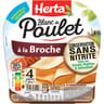 Herta blanc de poulet à la broche conservation sans nitrite 4 tranches 140g
