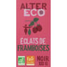 Alter éco chocolat noir éclats de framboises bio 100g