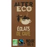 Alter éco chocolat noir éclats de café bio 100g