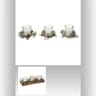 Bougies x3 "centre de table" coloris blanc