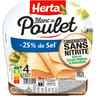 Herta blanc de poulet -25% de sel conservation sans nitrite 4 tranches 140g
