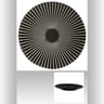Assiette dessert sun noir 21 cm